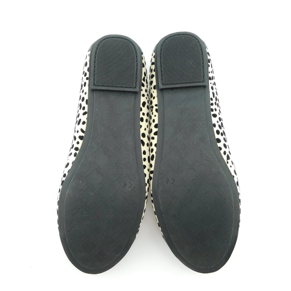 Unworn VIONIC Black Patent Cap Toe Bow Snow Leopard Ballet Flats 8.5 - Picture 6 of 7
